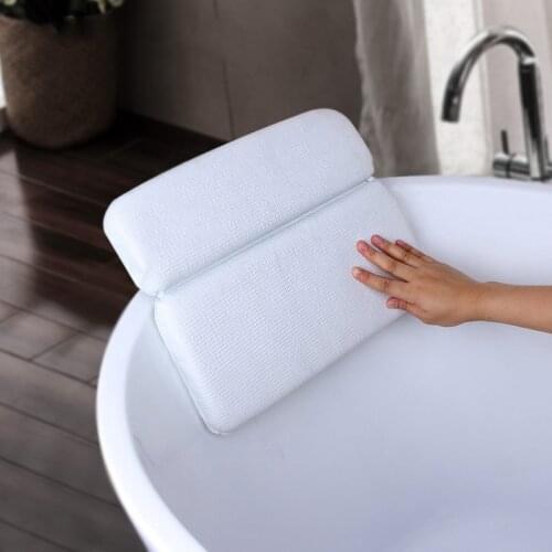 SPA Bath Pillow Waterproof Bathtub Pillow Bath Tub Cushion Creative Bathroom Accessories Non-slip Bath Pillows Dropshipping