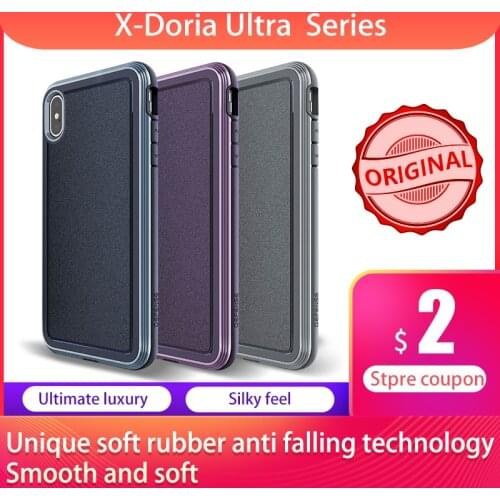 X-Doria Phone Case For iPhone XR XS Max Defense Ultra Military Grade Drop Tested Case Cover For iPhone XS Max Aluminum Cover