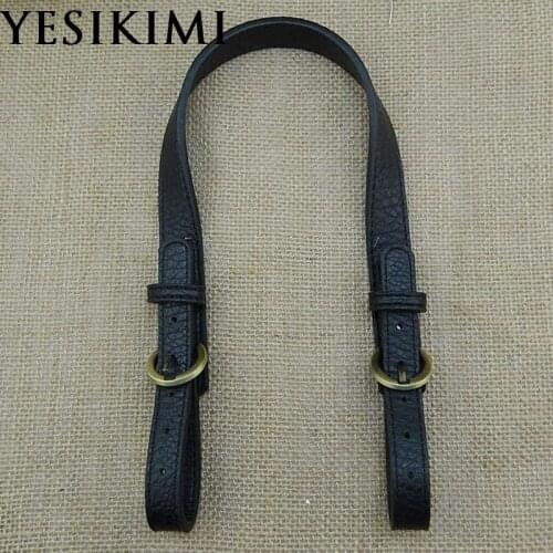 YESIKIMI 47-52CM*2CM 1 Pair Bag Belt DIY Bag Handles Split Leather Bolsa Accessories Replacement Shoulder Bag Straps