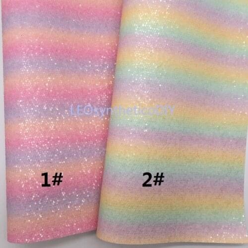 1PC 21X29CM Stripes Printed Glitter Leather, Mesh Glitter Leather Sheets For Making Bows LEOsyntheticoDIY R230D