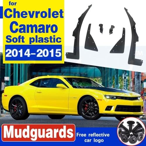 For Chevrolet Camaro 2014-2015 Mudguards Mud Flaps Splash Guards fender mudflap Car Front Rear Wheel Soft plastic Accessories