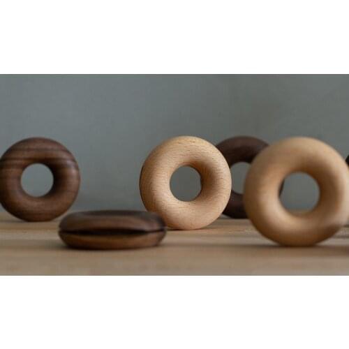 Wood Bag Clips Bag Sealer Nordic Doughnut Shape Gadgets Inteligentes Snacks Food Clip Storage Organization Kitchen Tools