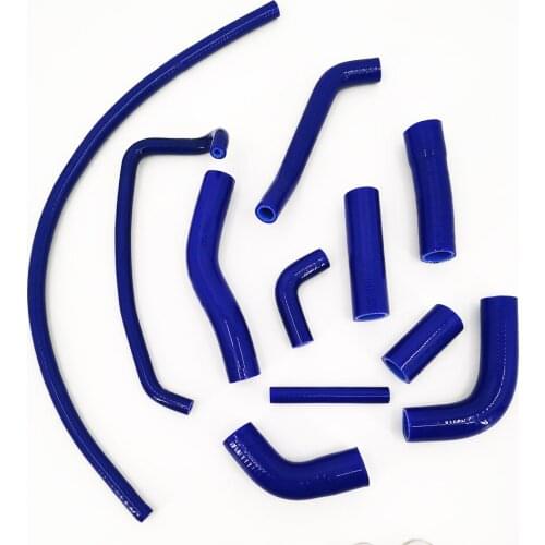 FOR YAMAHA YZF R6 2006-2007 SILICONE RADIATOR COOLANT 3-PLY HOSE PIPING BLUE (Fits: Yamaha YZF R6)