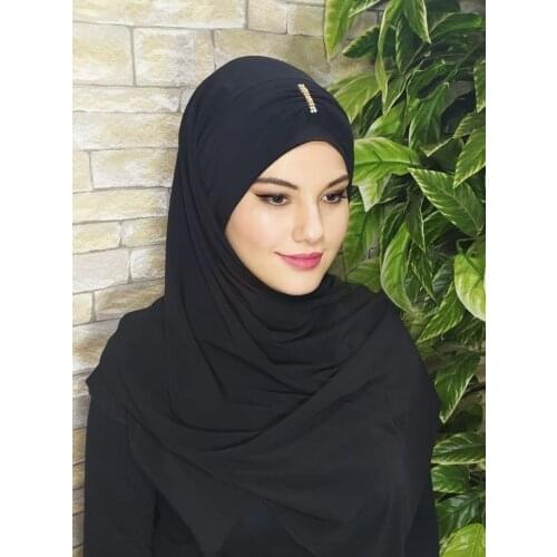 Ladies Shawl Stone Cotton Scarf Head Shawl Instant Modesty Turban Beanie