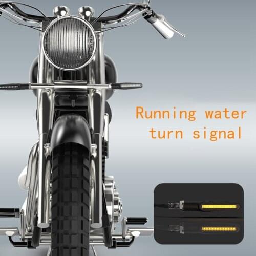 2 PCS Led Motorcycle Turn Signals Flowing Water Light Motorcycles Flashing