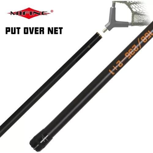 MIFINE Put Over CARP Land Net Pole 1.58M 2.35M CARBON Fishing Rod Folding Landing