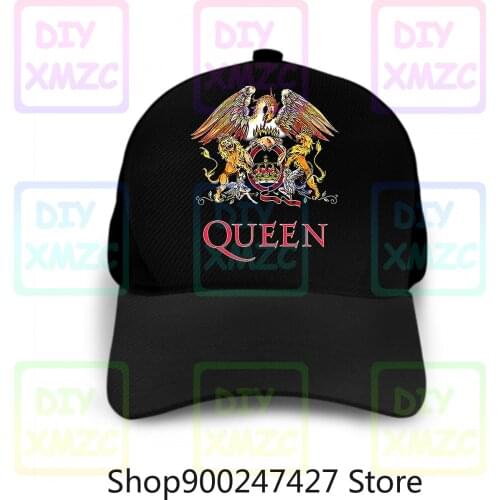 Sale Official Queen Baseball Cap Classic Crest Hats Rock Band Freddie Mercury Brian May Discount 100 Cotton