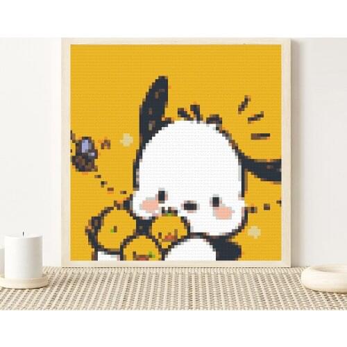 Maxfun Photo Customization 4800 Pieces Of Building Block Painting Pet Dog Q Version Diy Puzzle Pixel Art Mosaic Mural Decoration