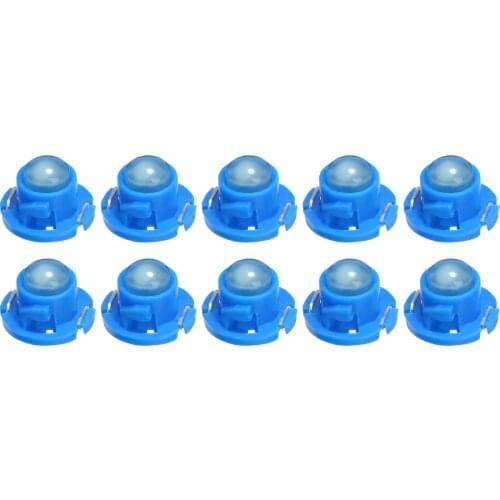 New Arrival 10pcs T4.7 Blue LED Instrument Light 12V Dashboard Climate Control Light Bulb
