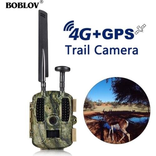 BOBLOV 4G Hunting Camera Photo Traps Night Vision MMS GSM SMTP Infrared Trail FTP GPS Hunter Camera WildKamera Hunting Camera
