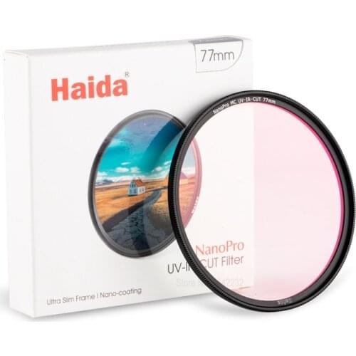 Optical Glass Slim NanoPro MC UV-IR-CUT Filter for Camera Lens 52/55/58/62/67/72/82mm 390-750nm UV and Infrared Control Filter