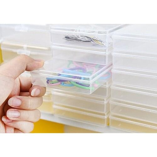 Portable Project and Scrapbook Case, Holds Paper, sticker,tape, Natural Clear desk organizer stationery school supplies