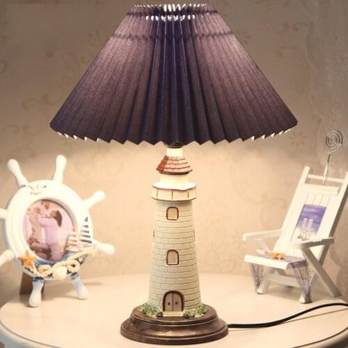 Bedside Lamp Cartoon Romantic Warm Childrens Room Boys Room Mediterranean Desk Lamp Life Lamp