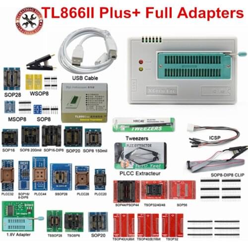 Newest V11.00 Original Minipro TL866II Plus USB Programmer support 16000+IC SPI Flash NAND EEPROM MCU PIC AVR Best Price