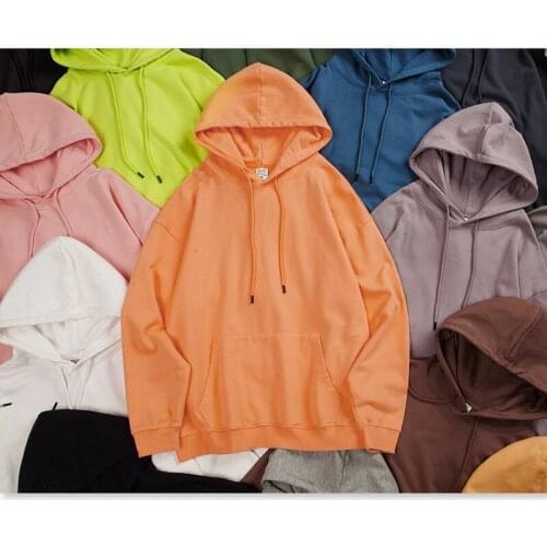 17Colors Heavyweight Sport Fitness Workout Terry Hoodies Men Women Unisex Winter Cotton Exercise Gym Leisure Pocket Sweatshirts