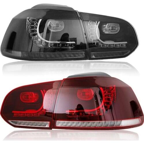 China manufacturer wholesales full led sequential golf mk6 tail lamp cars accessories 2008-2013 golf 6 led tail light