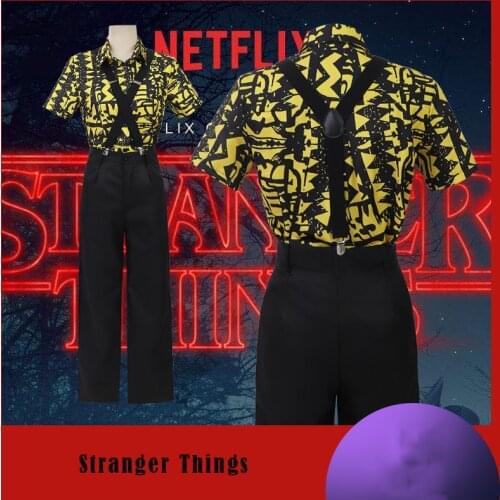 Stranger Things 3 Eleven Cosplay For Women Girls Shirt Halloween Costume Carnival Role Play Party Props Free Shipping