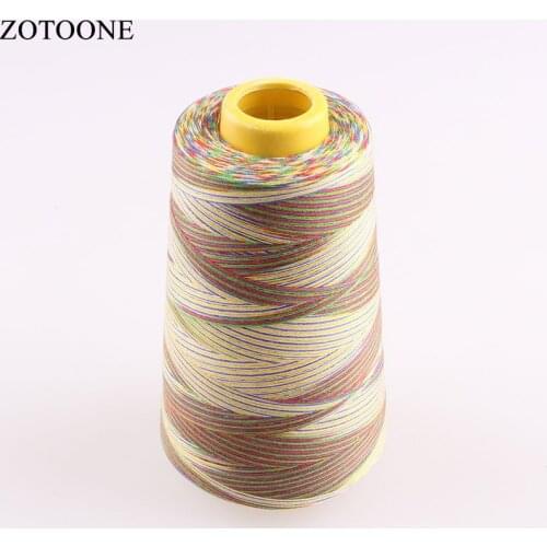 ZOTOONE 40S/2 3000Y/Spool Industrial Polyester Sewing Thread Colorful For Leather Machine Sewing Threads Set Jeans Overlock C