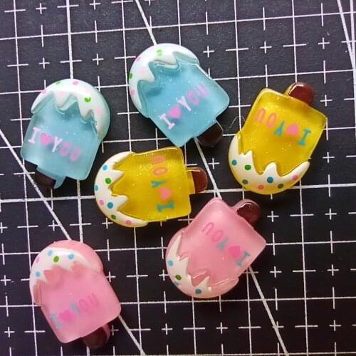 1pcs/lot resin flat back i love you Ice 21mm simulation of food Cabochon Scrapbook DIY phone decoration B408-11