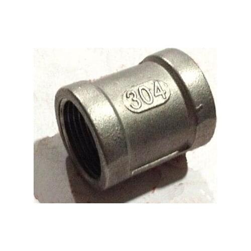 3/4" BSP Female To Female Thread Straight 304 Stainless Steel Pipe Fitting Adapter Connector Operating pressure 2.5 Mpa