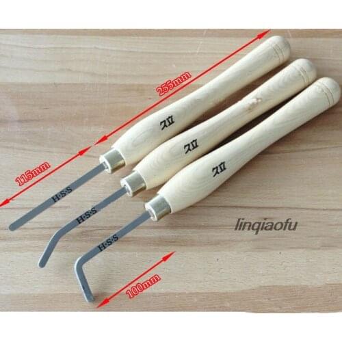 3pcs/set HSS Mini Hollow-Form Turning Set