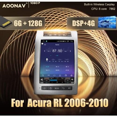 128G 2 din Android car radio For Honda Acura RL 2006-2010 car GPS navigation DvD player multimedia Stereo receiver Head Unit