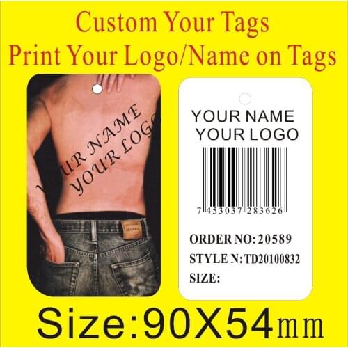 Custom tags ,print your logo on tats Wholesale 500PCS your brand Tags 300gsm Paper Hang Tags,Garment Price Labels,M2