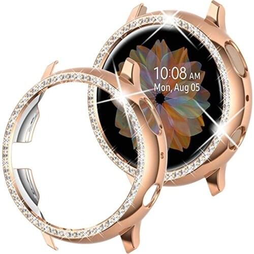 Bling Bumper Case For Samsung Galaxy Watch Active 2 44mm 40mm Protective Frame For Galaxy Active 2 Protector