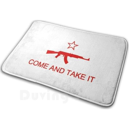 Come And Take It Ak47 Red Mat Rug Carpet Anti-Slip Floor Mats Bedroom Come And Take It Come Take Ak47 Avtomat Kalashnikova Ak 47