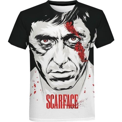 New Scarface T-Shirt Movie Tony Montana 3D Printed Streetwear Men Women Casual Tshirt Boys Girl Fashion Birthday Party Gift Tees