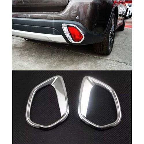 Chrome ABS Rear Fog Light Cover Trim For 2016-2020 Mitsubishi Outlander 2PCS