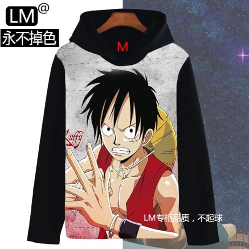 Anime ONE PIECE COSPLAY Hoodies Japanese Men&Women Autumn&Winter Clothes Plus Velvet fashion Sweatshirts