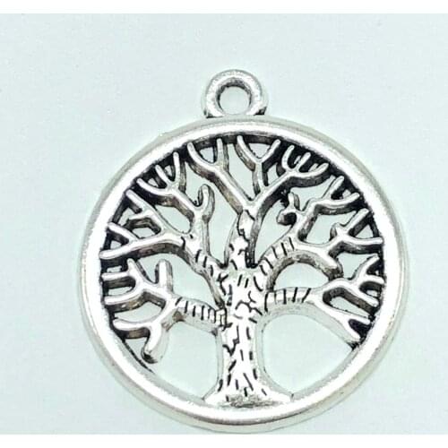 JunKang 10pcs 30*34mm Turkey popular sky life tree pendant tag DIY handmade bracelet necklace connection accessories