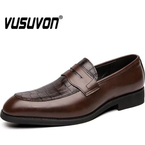 Hand Made Genuine Leather Men Loafers Penny Formal Shoes Round Toe Black Brown Bespoke Boys Wedding Casual Business 38-48 Size