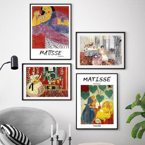Matisse Abstract Posters And Prints Guitar Girl Portrait Canvas Painting Wall Art Pictures For Modern Living Room Home Decor