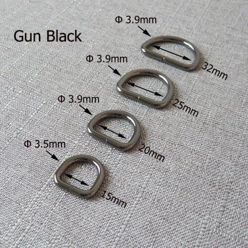 1 Pcs 15mm 20mm 25mm 32mm Metal Strap Buckle Clasp Loop D Ring For Bag Pet Dog Collar Leash Harness Sewing Garment DIY Accessory