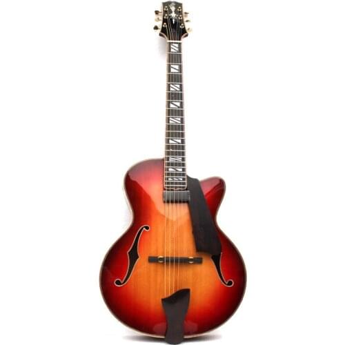 Musoo brand 15" handcraft Carved solid archtop jazz guitar