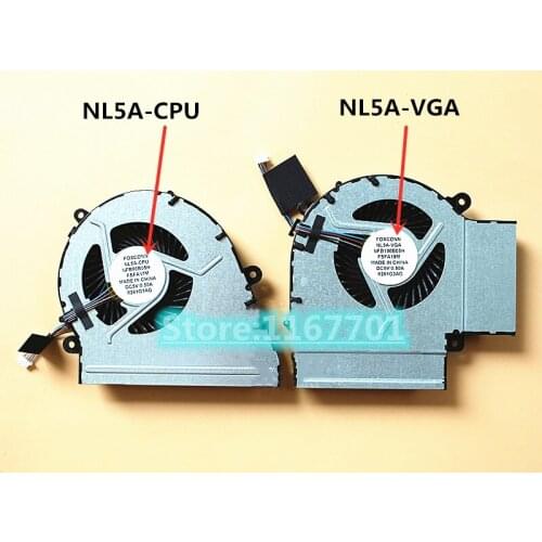 New ORG Laptop CPU/GPU Cooling Fan For ThunderRobot TR Dino X5 X6 X7 NL5A NFB96B05H FSFA17M NFB100B05H FSFA15M NS75B00-16J06