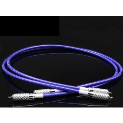 Pair HiFi Carbon fiber ring RCA plug socket connector audio cable Amplifier CD DVD player Speaker RCA cable Interconnect cables