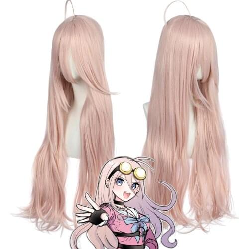 Anime cosplay Danganron break into the beautiful rabbit wig Halloween cosplay wig