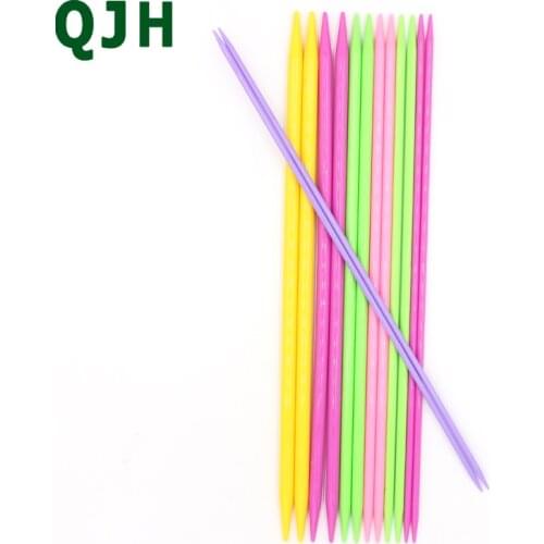 14pcs 4mm-10mm Plastic Tube Circular Knitting Needles Pins for Thick Yarn DIY Crafts Sewing Embroidery Tools Knitting