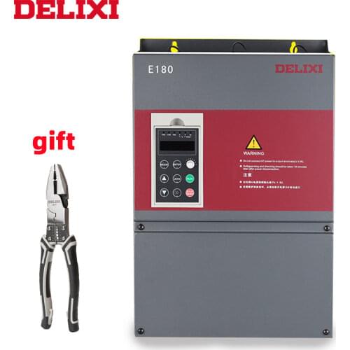 DELIXI E180 frequency inverter 75KW AC 380v three phase input three phase output 50HZ 60HZ DC Variable Frequency Converter VFD