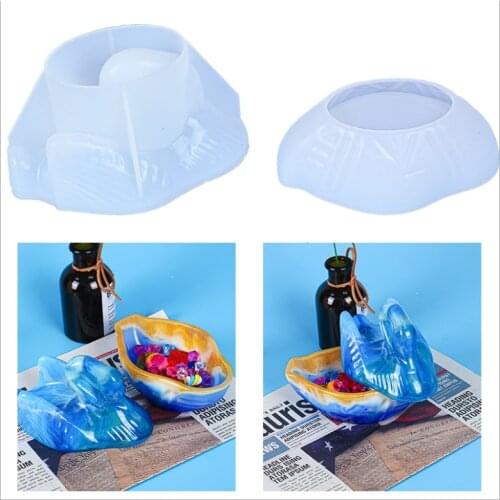 Transparent Silicone Mould Dried Flower Resin Decorative Craft DIY Swan Storage Box Set Mold Epoxy Resin Molds For Jewelry