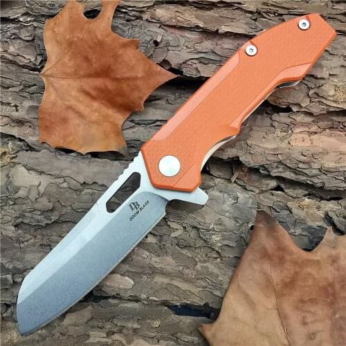 Outdoor Tactical Camping Hunting Survival Pocket Quick Folding Knife D2 Blade Knives Hunt Tool Flipper Ball Bearing EDC
