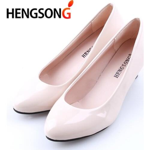 Women Shoes Ladies Pumps Medium Heel Nude Sexy High Heels Weeding Shoes Women Office Work White Pumps Party Shoes