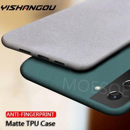 Ultra-Thin Sandstone Matte Case For Samsung S21 S30 S20 FE Note 20 Ultra Plus A51 A71 A21S A31 A41 M51 Scrub Soft Slim Cases
