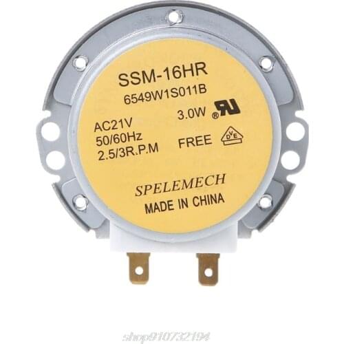 Microwave Oven Turntable Synchronous Motor SSM-16HR 21V 3W 50/60Hz for lg N12 20 Dropshipping