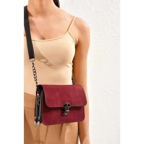 Nine Compartment Suede Shoulder Bag Womens Hand and Shoulder Bag Stylish Design Multi Compartment Claret Red Navy Blue Black