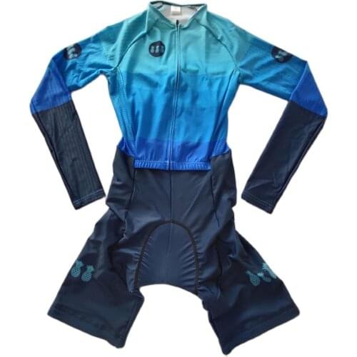 Tres Pinas 2020 Women Triathlon Long Sleeves Skinsuit Bicycle Roupa De Ciclismo Speedsuit Cycling Outdoor Sports Wear Jumpsuit
