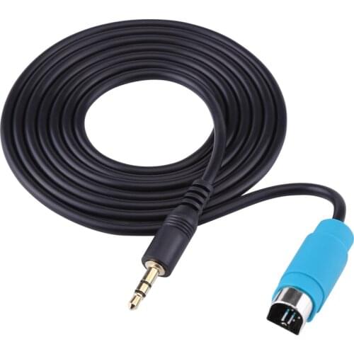 1PC Car Audio Aux Input Cable Mini Male Jack Adapter For Alpine CDA CDE IVA Compatible With IDA-X001 Car Accessories